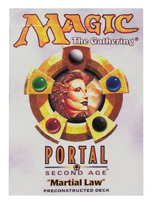 Portal Second Age Theme Deck - Martial Law card from Portal Second Age