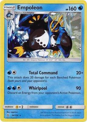 Empoleon - 34/156 (Cracked Ice Holo) card from Deck Exclusives
