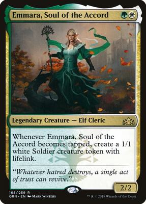 Emmara, Soul of the Accord card from Guilds of Ravnica