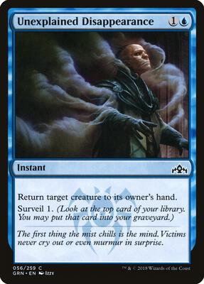 Unexplained Disappearance card from Guilds of Ravnica