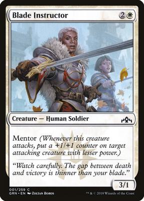 Blade Instructor card from Guilds of Ravnica