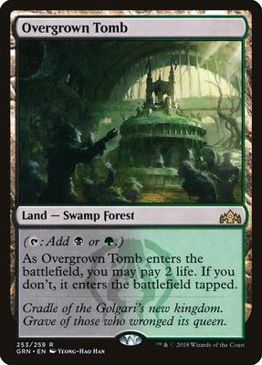 Overgrown Tomb card from Guilds of Ravnica