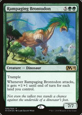 Rampaging Brontodon (2018 Gift Pack) card from Gift Boxes and Promos