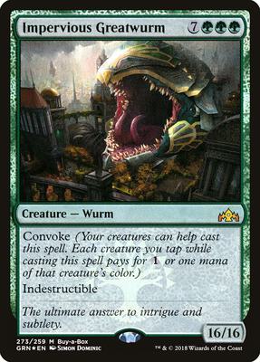 Impervious Greatwurm card from Buy-A-Box Promos