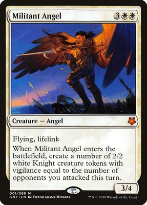 Militant Angel card from Magic Game Night