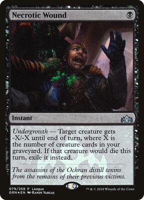 Necrotic Wound card from League Promos