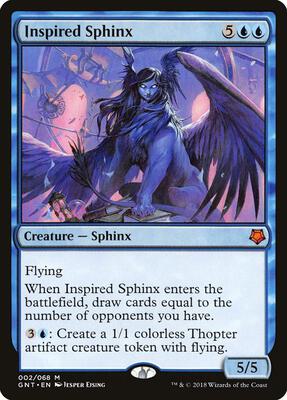 Inspired Sphinx card from Magic Game Night
