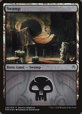 Swamp - Golgari (A05) card from Launch Party & Release Event Promos