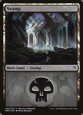 Swamp - Dimir (A02) card from Launch Party & Release Event Promos
