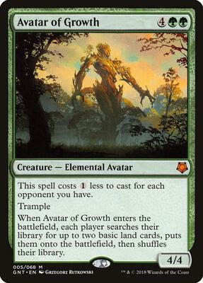 Avatar of Growth card from Magic Game Night