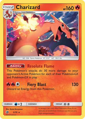 Charizard card from Dragon Majesty