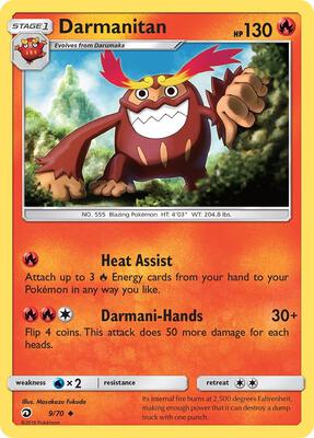 Darmanitan card from Dragon Majesty