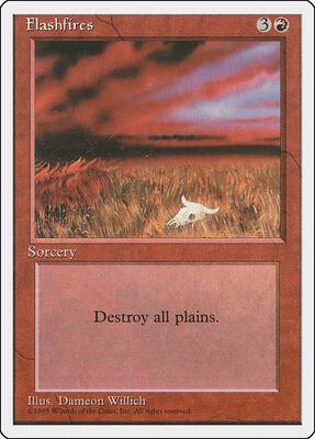 Flashfires card from Fourth Edition
