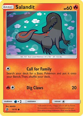 Salandit card from Dragon Majesty
