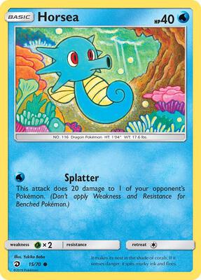 Horsea (15) card from Dragon Majesty