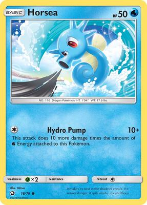 Horsea (16) card from Dragon Majesty