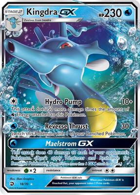 Kingdra GX card from Dragon Majesty