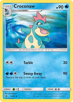 Croconaw card from Dragon Majesty