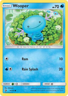 Wooper card from Dragon Majesty