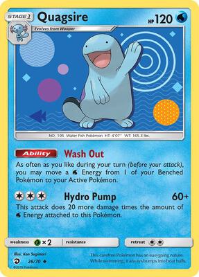 Quagsire card from Dragon Majesty