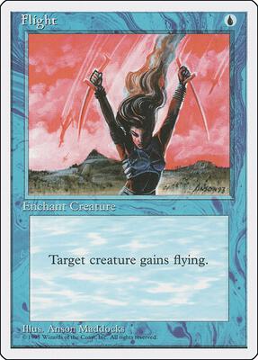 Flight card from Fourth Edition