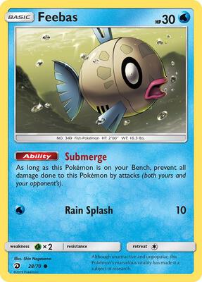 Feebas card from Dragon Majesty