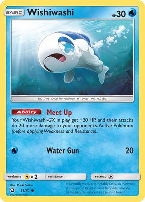 Wishiwashi card from Dragon Majesty
