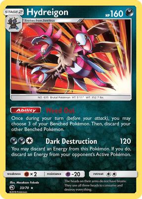 Hydreigon card from Dragon Majesty