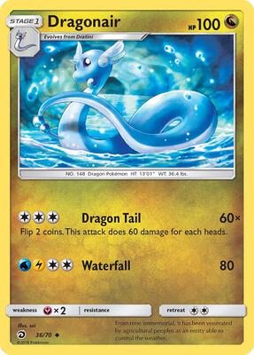 Dragonair card from Dragon Majesty