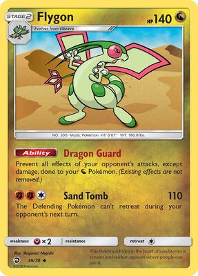 Flygon card from Dragon Majesty