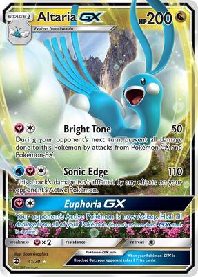 Altaria GX card from Dragon Majesty