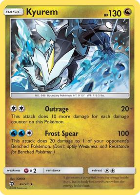Kyurem card from Dragon Majesty