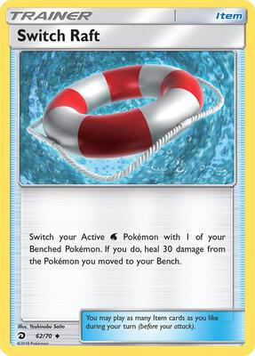 Switch Raft card from Dragon Majesty