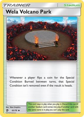 Wela Volcano Park card from Dragon Majesty