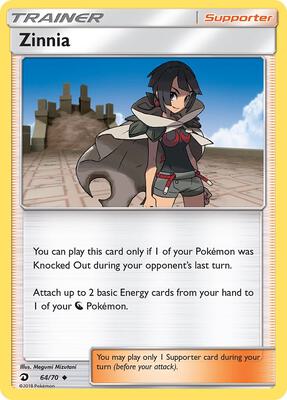 Zinnia card from Dragon Majesty