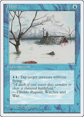 Flood card from Fourth Edition