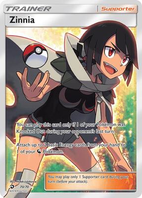 Zinnia (Full Art) card from Dragon Majesty