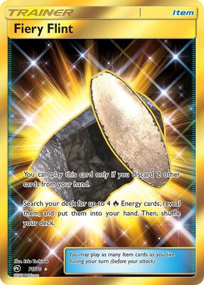 Fiery Flint (Secret) card from Dragon Majesty