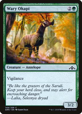 Wary Okapi card from Guilds of Ravnica