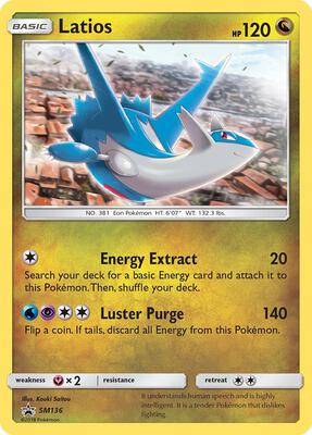 Latios - SM136 card from SM Promos