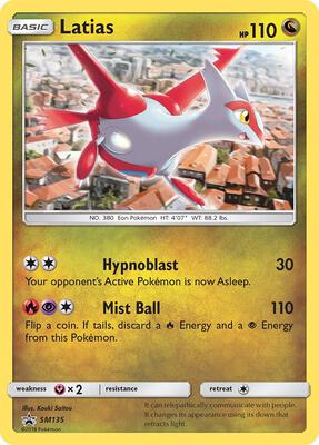 Latias - SM135 card from SM Promos