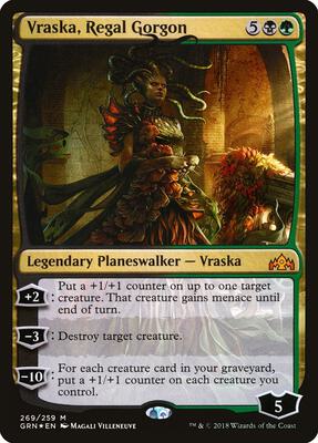 Vraska, Regal Gorgon card from Guilds of Ravnica