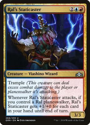 Ral's Staticaster card from Guilds of Ravnica