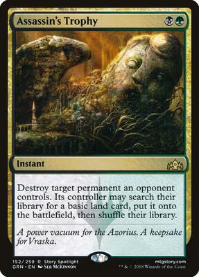 Assassin's Trophy card from Guilds of Ravnica