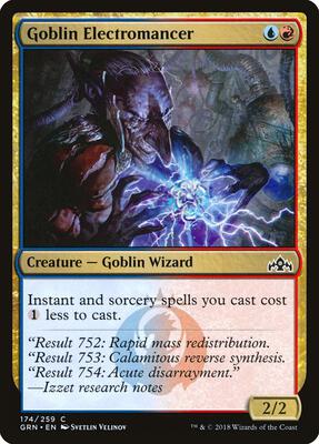Goblin Electromancer card from Guilds of Ravnica