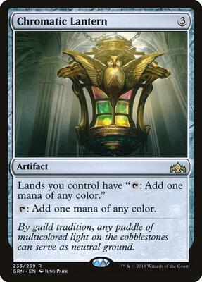 Chromatic Lantern card from Guilds of Ravnica
