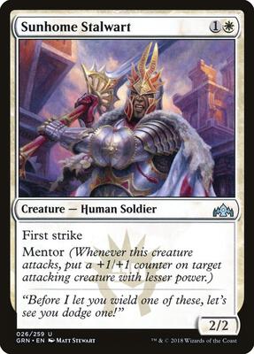 Sunhome Stalwart card from Guilds of Ravnica