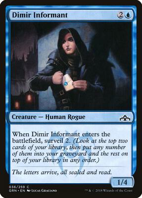 Dimir Informant card from Guilds of Ravnica