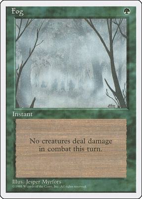 Fog card from Fourth Edition