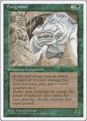 Fungusaur card from Fourth Edition